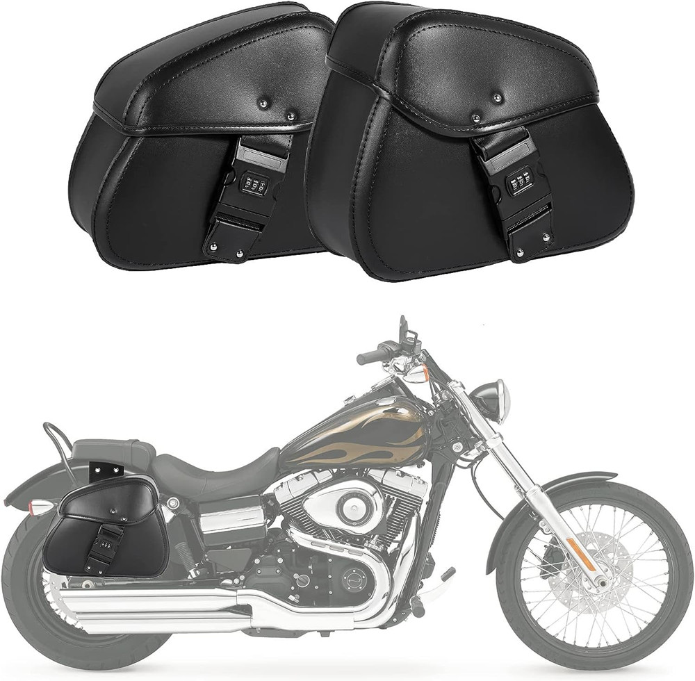Luggage - Universal PU Motorcycle Saddlebag Side Tool