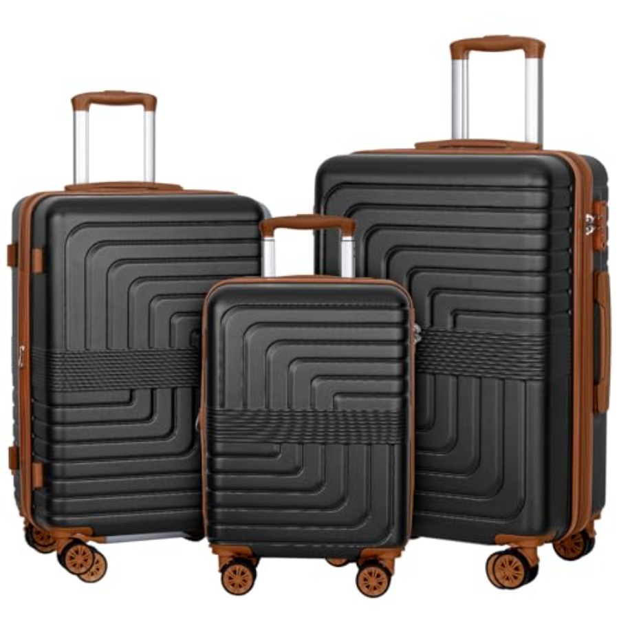 3-Piece Expandable Luggage Set - Expandable Hard Shell Luggage Set 评论和价格