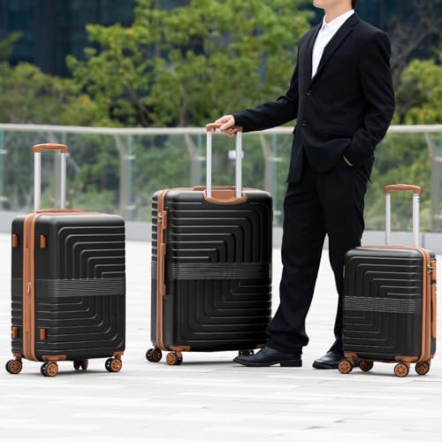 3-Piece Expandable Luggage Set - Expandable Hard Shell Luggage Set 评论和价格