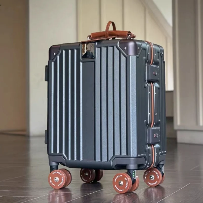 14‘’ Rolling Luggage Lightweig - Aluminum Frame Carry On Luggage 评论和价格
