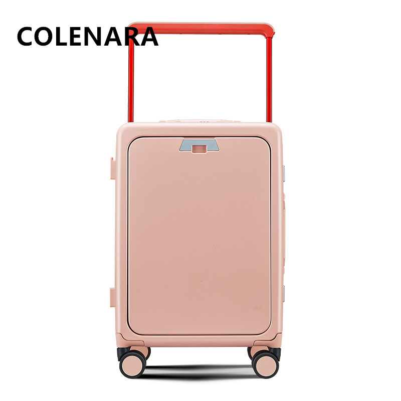COLENARA Rolling Luggage Front - Front Opening Laptop Luggage 24 Inch 评论和价格