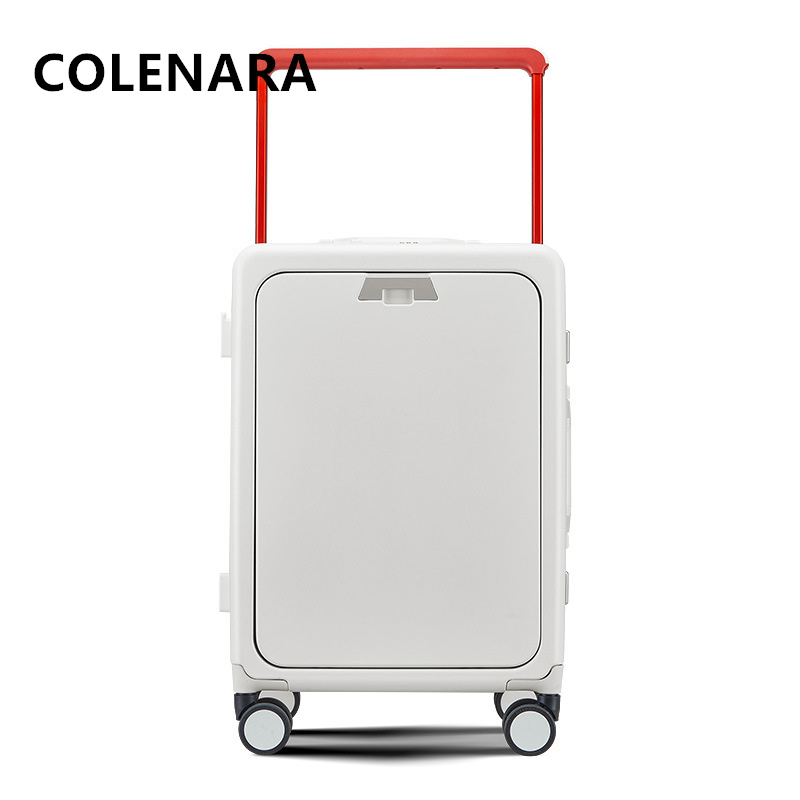 COLENARA Rolling Luggage Front - Front Opening Laptop Luggage 24 Inch 评论和价格