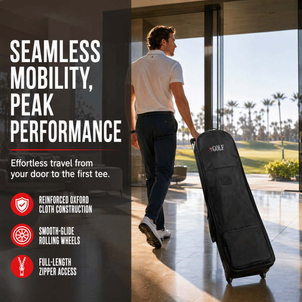 Black Golf Travel Bag Foldable - Foldable Rolling Luggage Bag 评论和价格
