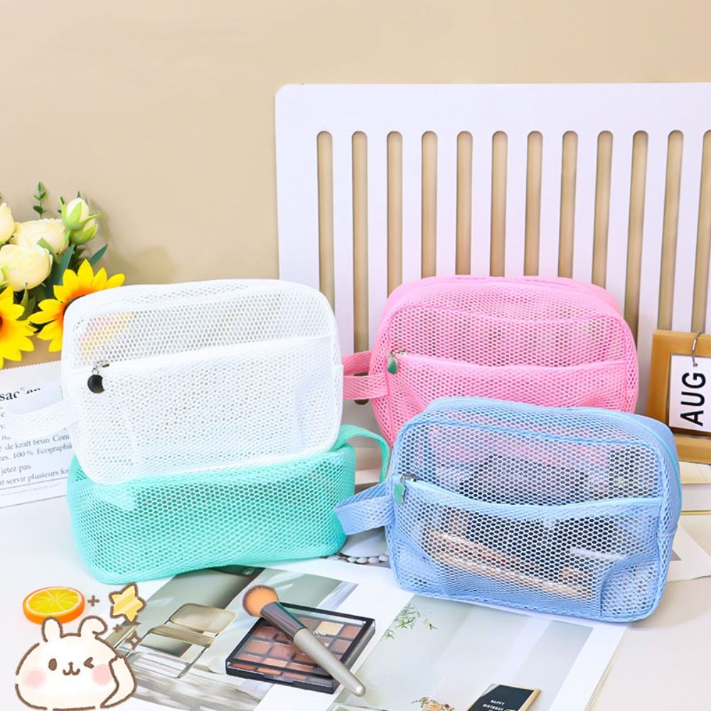 Mesh Lazy Toiletries Bag Coin  - Cosmetic Bags 评论和价格