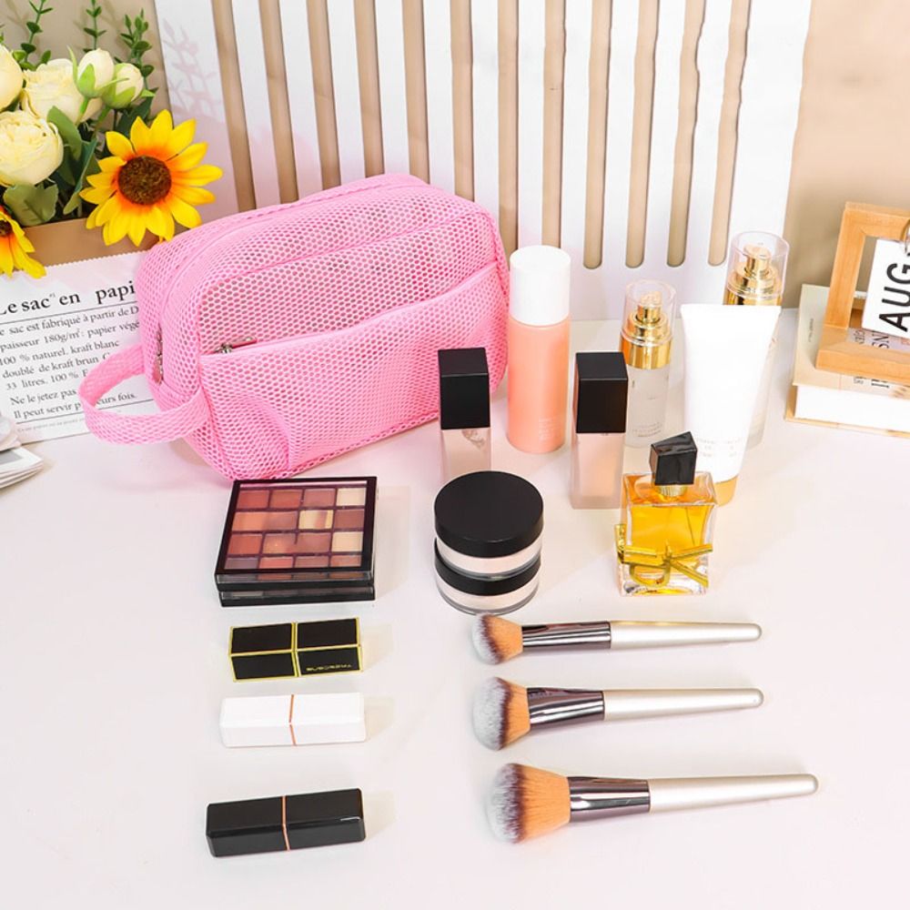 Mesh Lazy Toiletries Bag Coin  - Cosmetic Bags 评论和价格